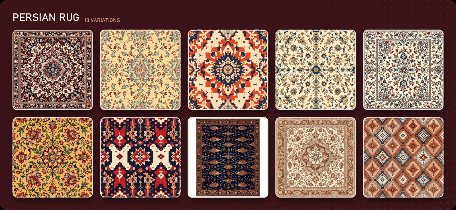 Persian Rug — 10 variations